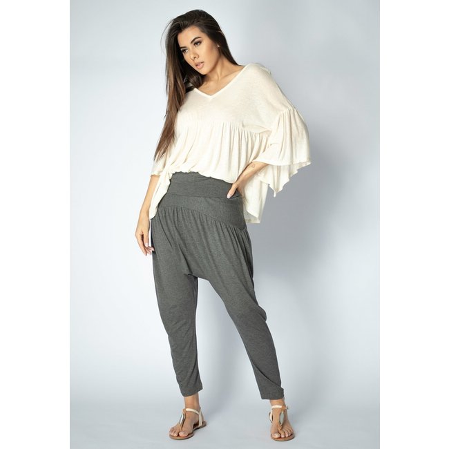 Calça Saruel Amazonia Vital Malha Drapeada Mescla