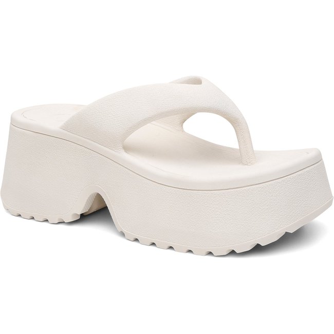 Sandália Plataforma Feminina Estilo Chunky Salto Alto Confortável Solado Tratorado Tendência Fashion