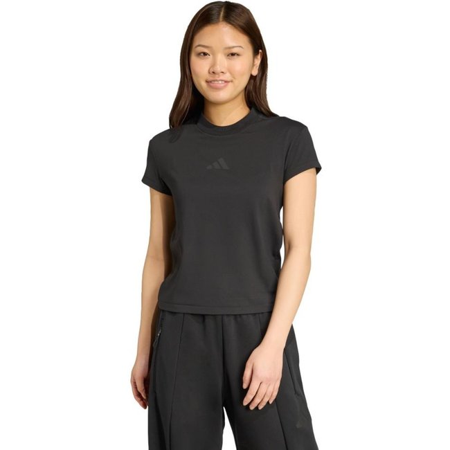 Camiseta Baby Look adidas Z.N.E. adidas Sportswear Preto