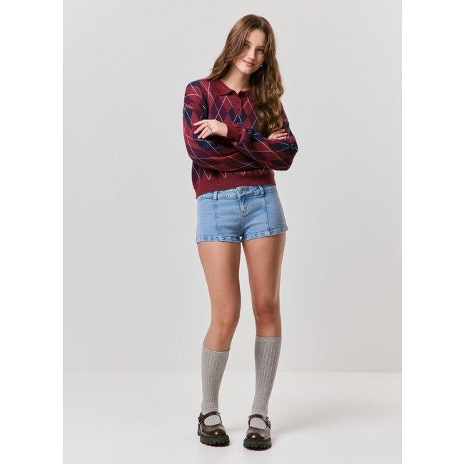 Short Jeans Cintura Baixa Micro