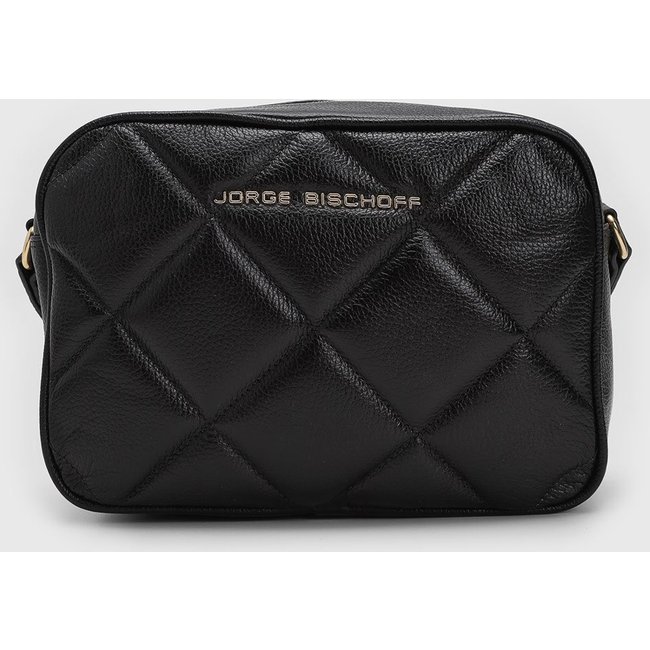 Bolsa Tiracolo Feminina Jorge Bischoff Matelassê Preta