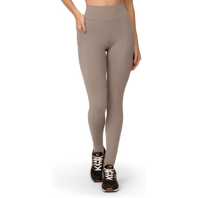 Calça Legging Fitness Compression Taupe