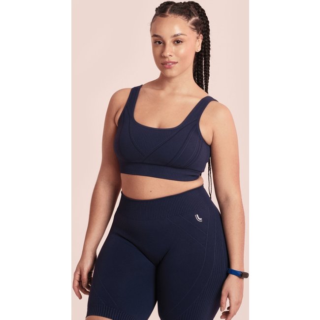 Top Fem Esportivo Max Lupo Seamless Academia New Lançamento 71926 Marinho