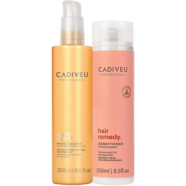 Kit Cadiveu Essentials Hair Remedy Shampoo e Nutri Glow Booster (2 produtos)