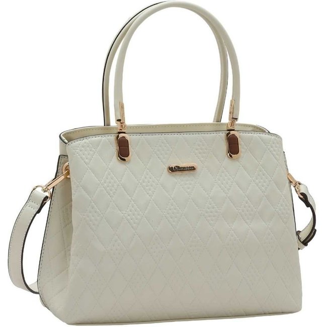 Bolsa Feminina Chenson Geométrico 3485261 Bege