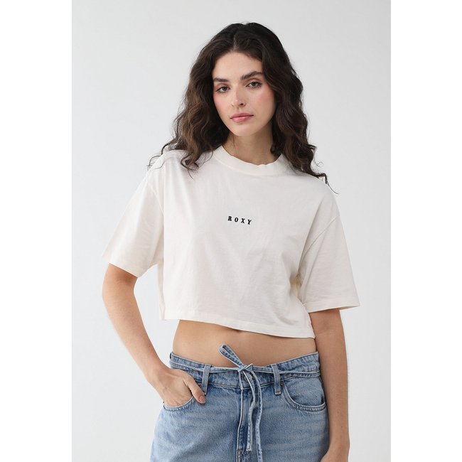 Blusa Feminina Roxy Roxify Cropped Off-White