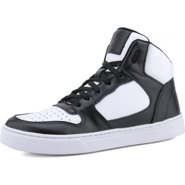 Bota Sneaker Mr. Gutt Casual Preto com Branco
