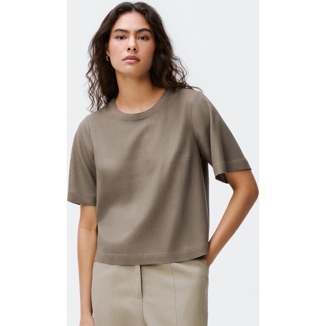 Blusa Feminina Manga Média Com Linho Hering
