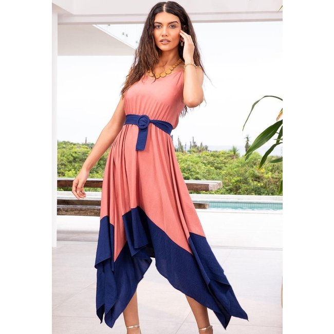 Vestido Em Crepe Plano Vermelho Quintess
