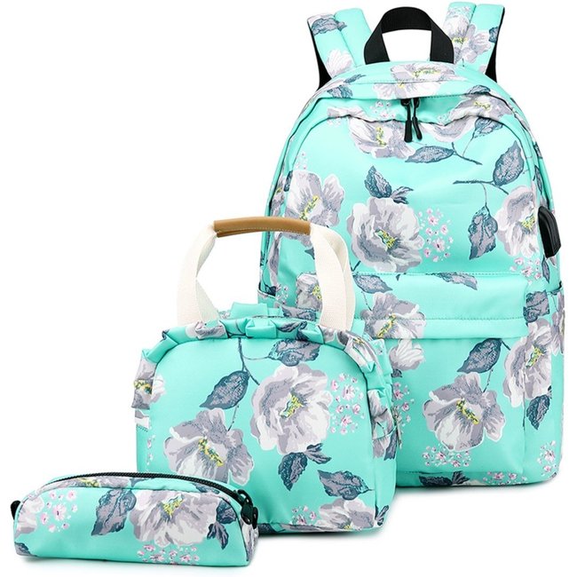 Mochila Guelph Feminina Notebook Kit Estojo Lancheira