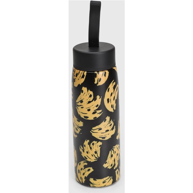 Garrafa FARM Que Sede 500ml Bossa Banana Preta e Amarelo