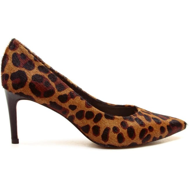 Scarpin Couro Onça Salto Fino Cecconello 1869012-53