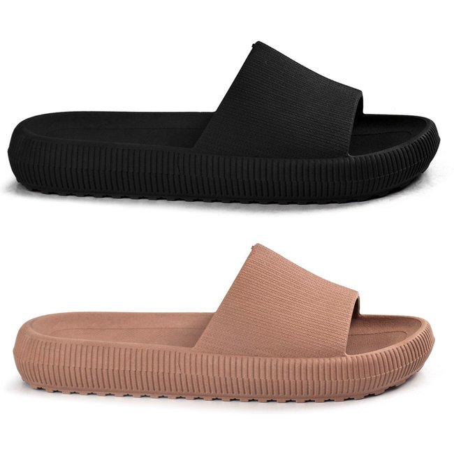 Kit 2 Chinelo Nuvem Feminino Ortopédico Anatômico Confortável Macio Original Marrom