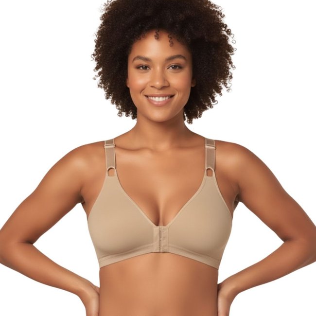 Sutiã sem Bojo sem Aro Fecho Frontal em Cotton Olimpo DeMillus