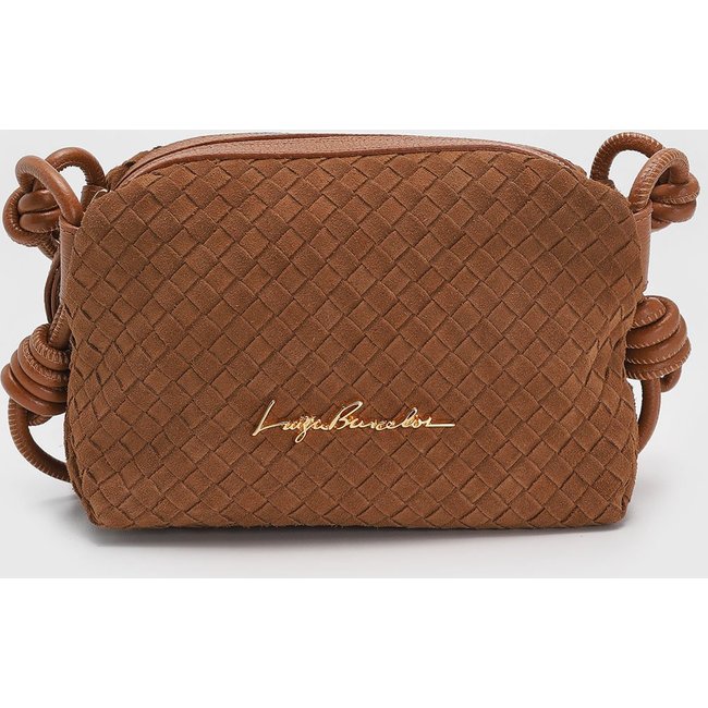 Bolsa Luiza Barcelos Transversal Caramelo
