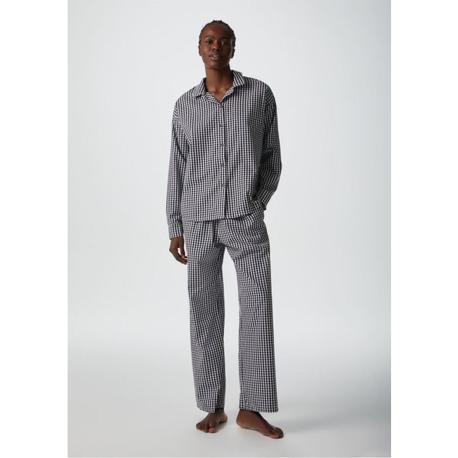 Pijama Longo Feminino Fio Tinto Xadrez Hering