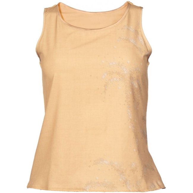 Regata Feminina Habana Estampada Viscose Bege