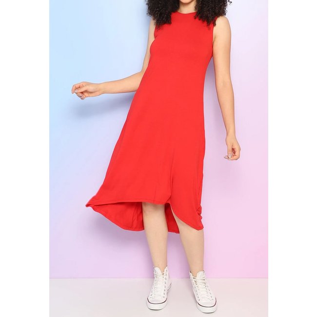 Vestido Maria Paes Mullet Vermelho