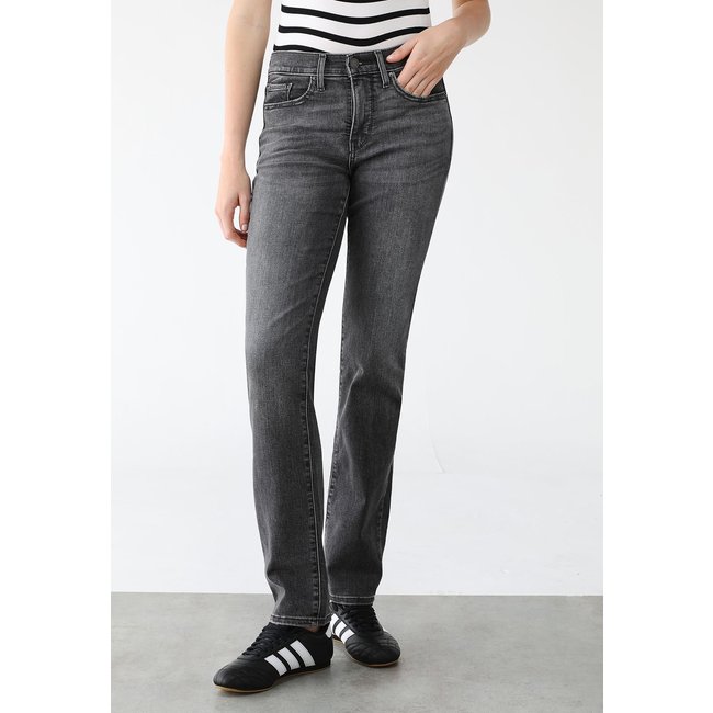 Calça Jeans Levis Reta 314 Shaping Straight Preta