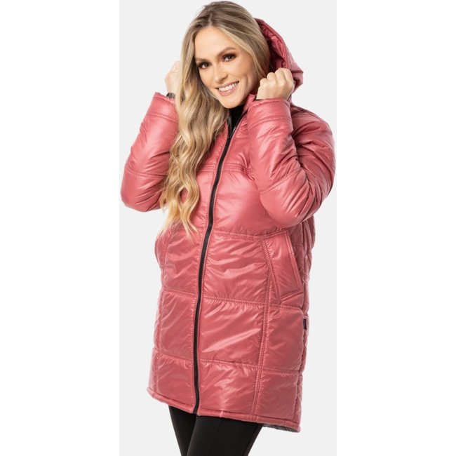 Jaqueta Sobretudo Blusa Acolchoado Bolso Impermeável