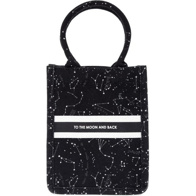 Shop Bag Cosmo Preto Estampado Preto