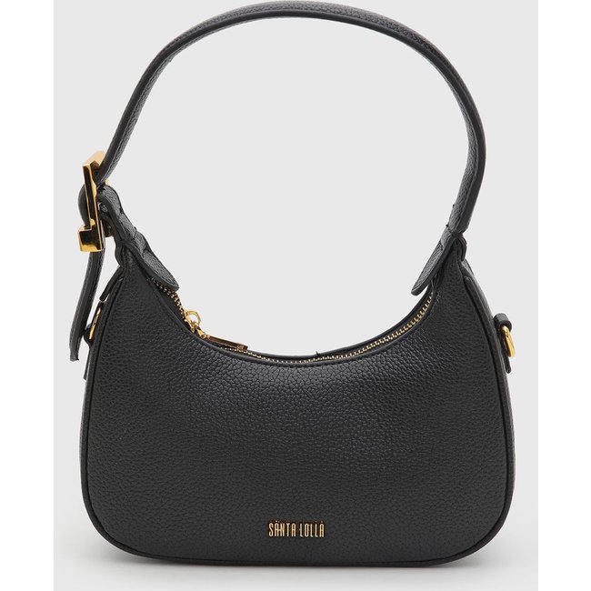 Bolsa Feminina Santa Lolla Pequena Texturizada Preta
