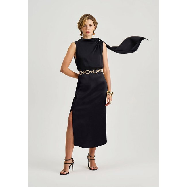 Regata Iódice Solta Gola Alta Padrão Preto