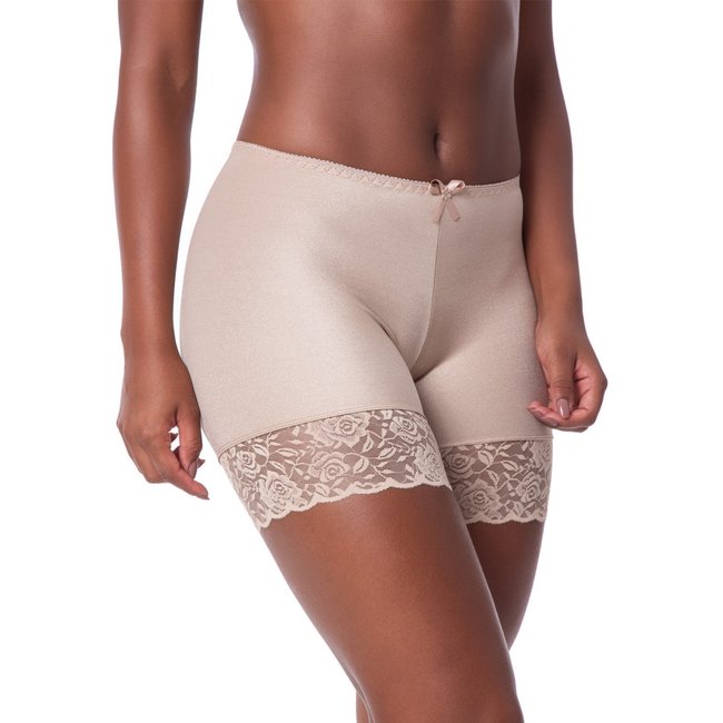Anágua Feminina Gabi Lingerie Renda Shortinho Íntimo Segunda Pele Bege
