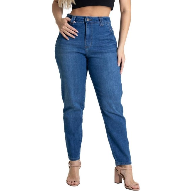 Calça Jeans Sawary Mom - 280673 - Azul - Sawary