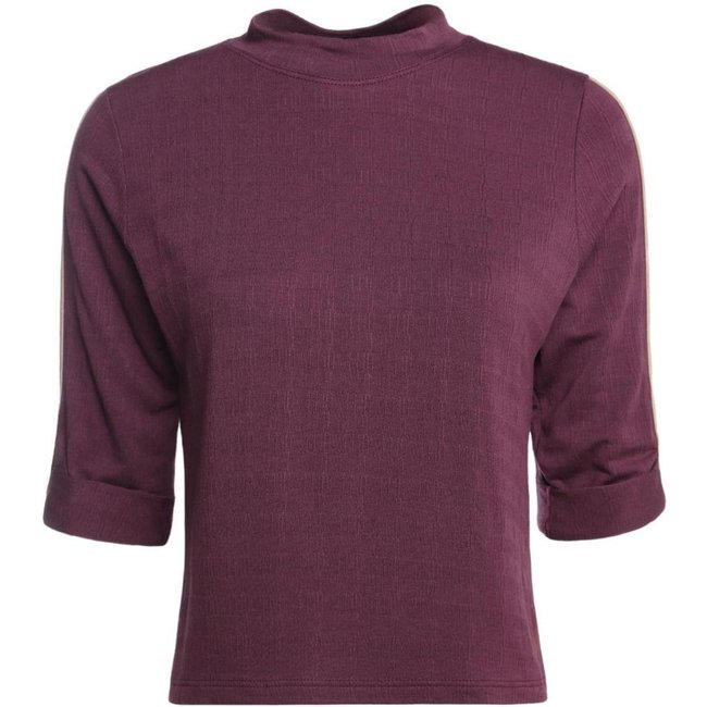 Blusa Manga 3/4 Autentique Feminina BORDO/BORDO/AREIA