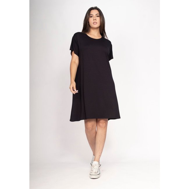 Vestido CabanaFree Amanayara Curto Malha Preto