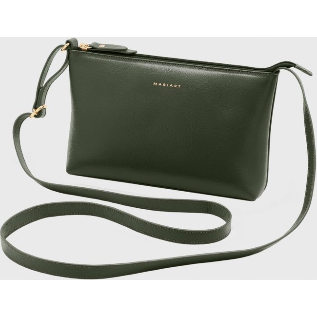 Bolsa Transversal Couro Mariart Salsa Army