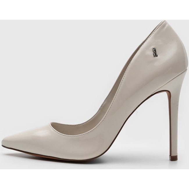 Scarpin Santa Lolla Salto Fino Off-White
