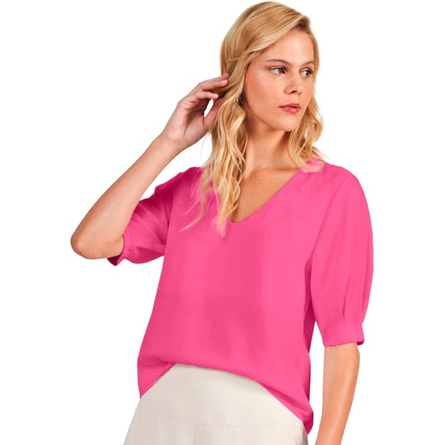 Blusa Acostamento Elegance In24 Rosa Feminino