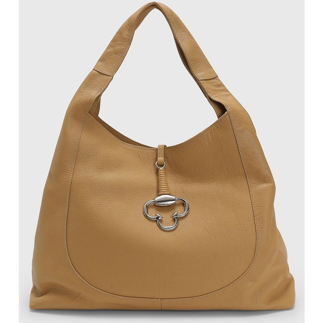 Bolsa Feminina Capodarte Grande Detalhe Metálico Caramelo