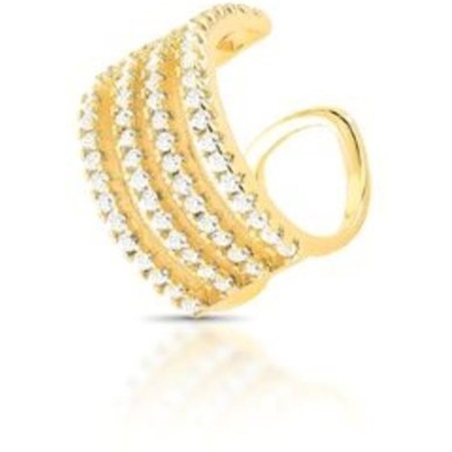 Infantil - Piercing 4 Aros Cravejado Semijoia Banhado a Ouro 18K Ania Store