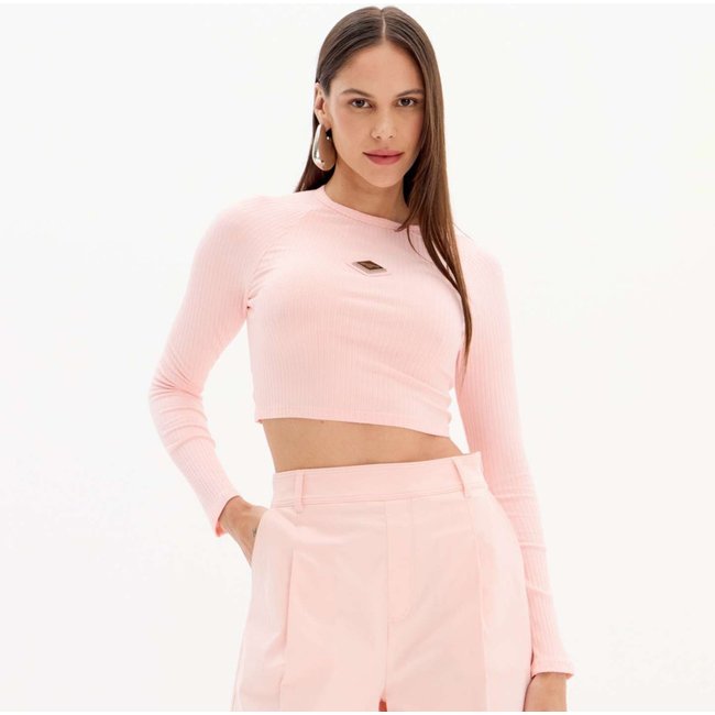 Blusa Easy Lança Perfume Raglan In25 Rosa Feminino