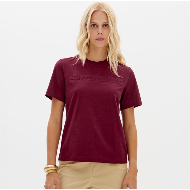 Camiseta Lança Perfume Aplicação Ou26 Bordô Feminino