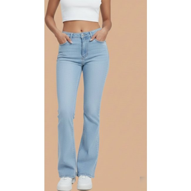Calça Flare CCW Central Feminina Clara Confortável Ideal Dia a Dia