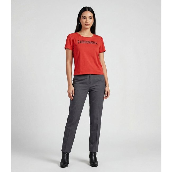 Blusa Feminina Em Visco Tricot Infinita Cor Vermelho