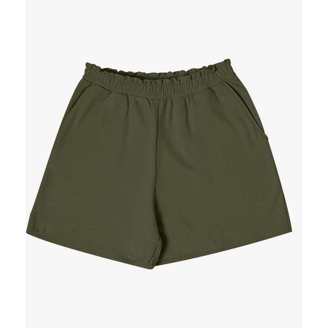 Shorts Feminino em Moletom Sarjado Rovitex Verde