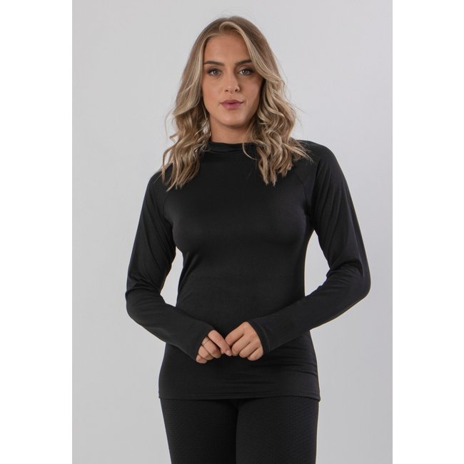 Camisa Térmica Diluxo Blusa Segunda Pele Proteção UV Preta