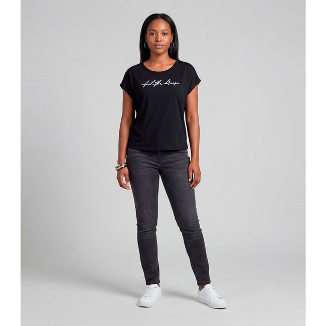 Blusa Feminina em Visco Tricot Infinita Cor Preto