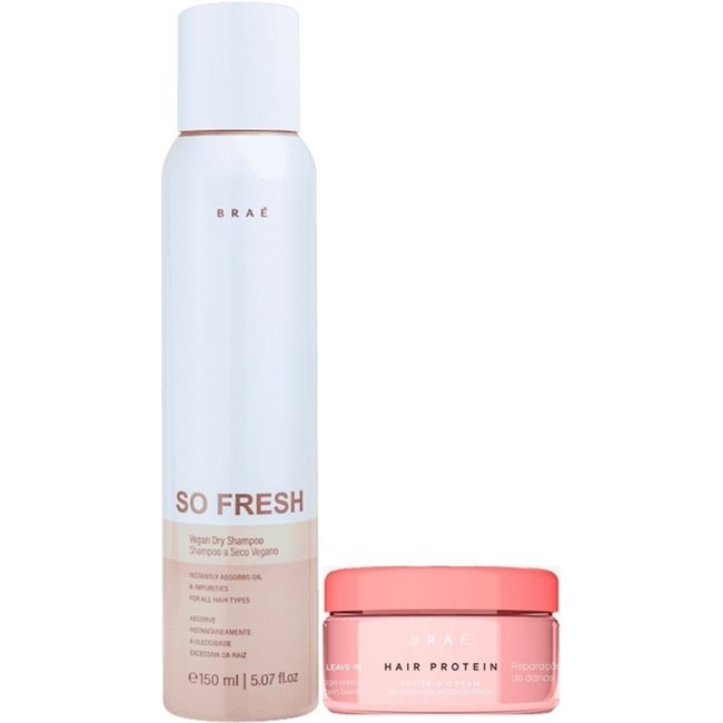 Kit Braé So fresh Shampoo a Seco e Hair Protein Proteína Concentrada (2 produtos)