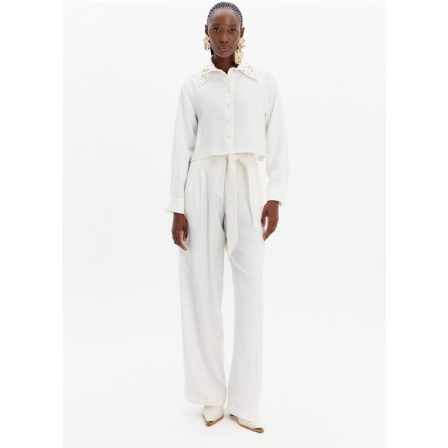 Calça Wide Leg Cargo Com Cintura Alta Lança Perfume