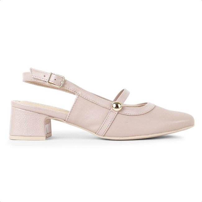 Sapato Comfortflex Slingback Tira Feminino Rosa