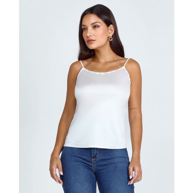 Regata Poliamida Feminina Premium 98001 Branco Consciência