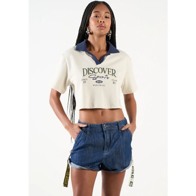 Polo Colcci CLC Bege/Azul