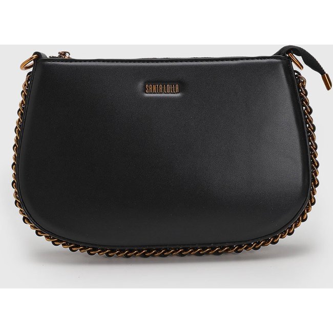 Bolsa Santa Lolla Alça Corrente Preta