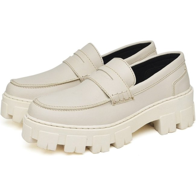 Sapato Mocassim Feminino DUBUY 1404FG Creme